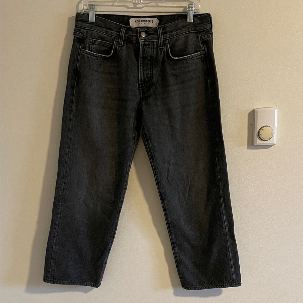 Roy Rogers New Oskar Old Glory‎ Jeans Women’s 28 Straight Leg Italian Black